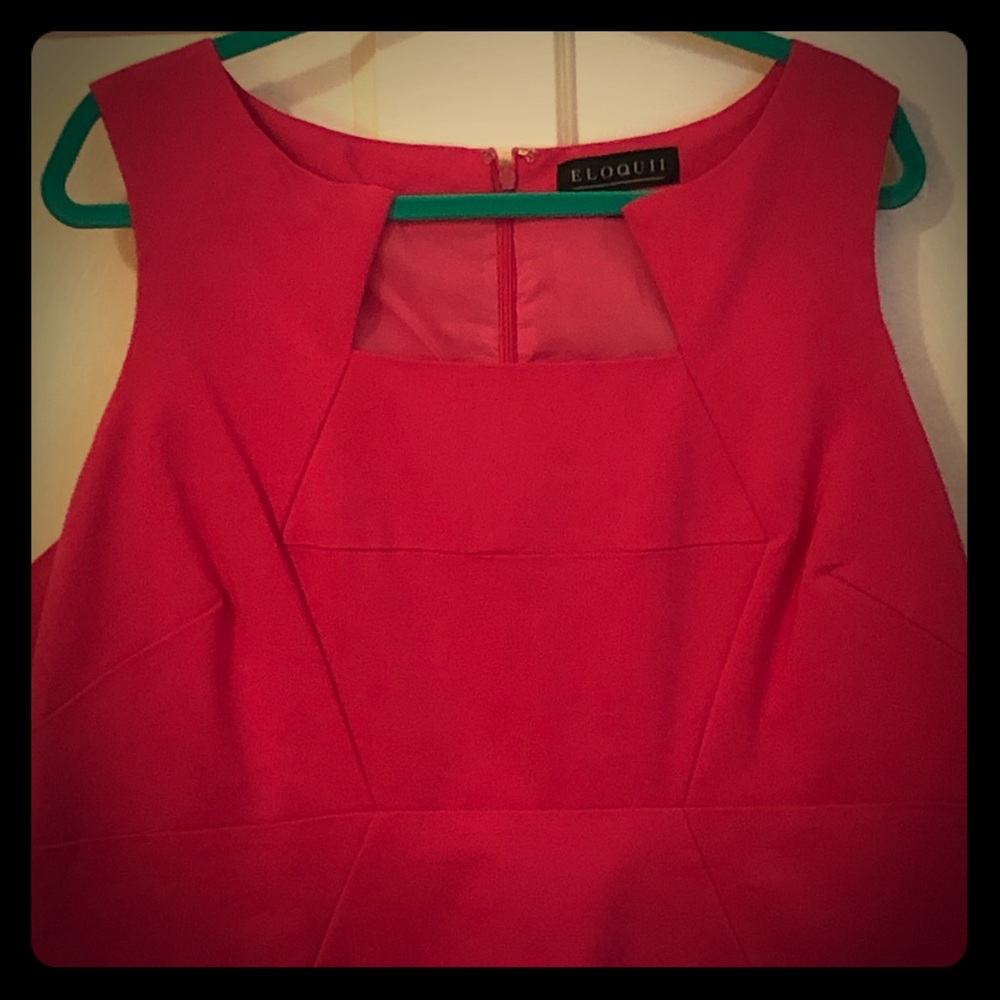2/$40 Eloquii Hot Pink Brandy Dress